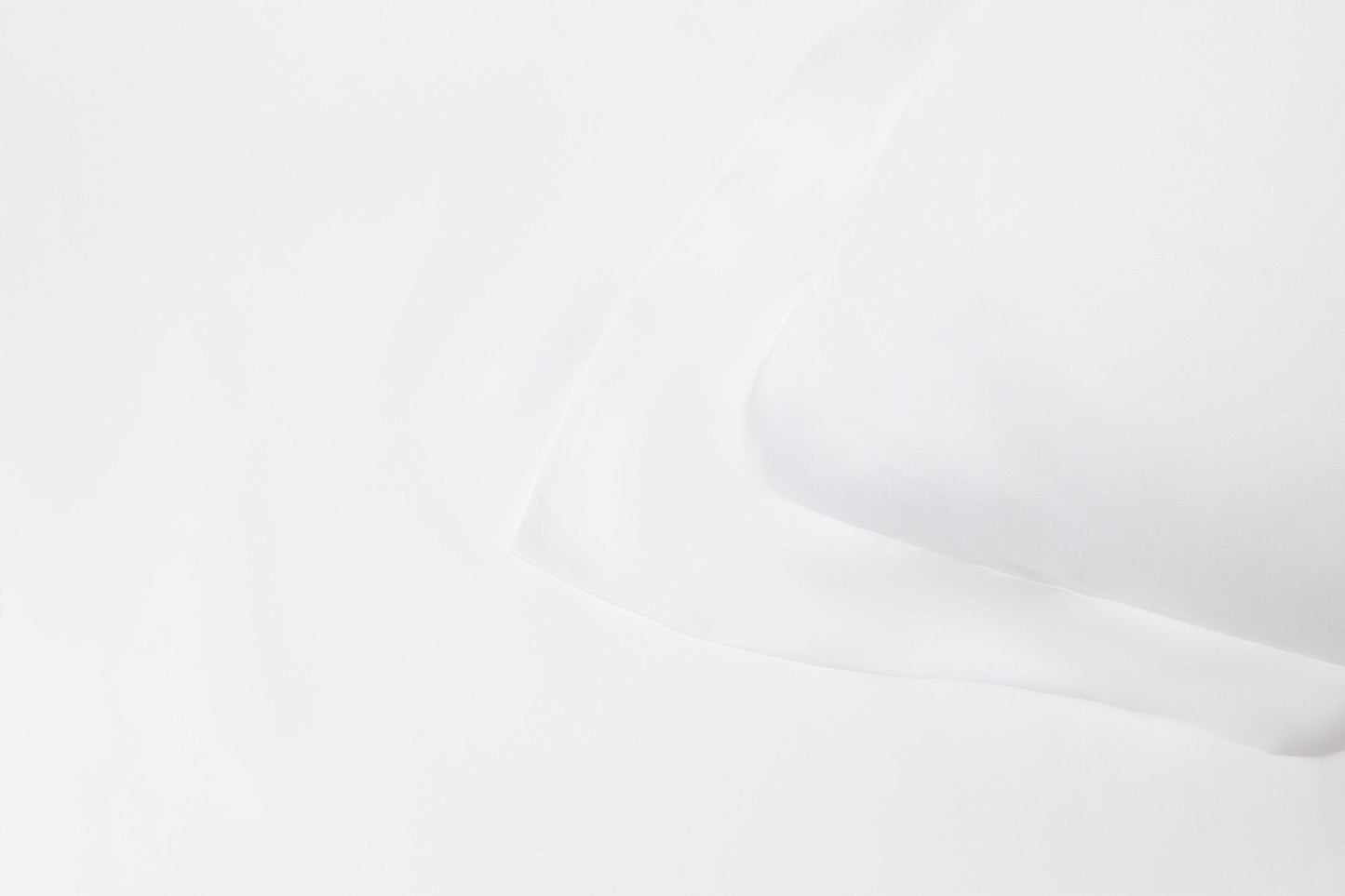 White vegan silk pillowcase