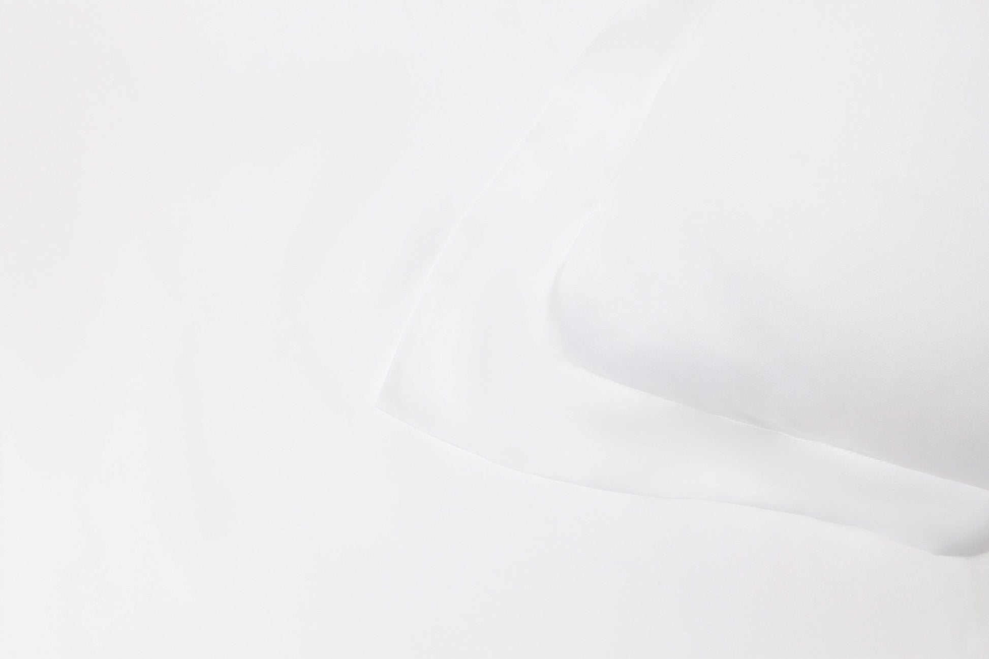 White vegan silk pillowcase