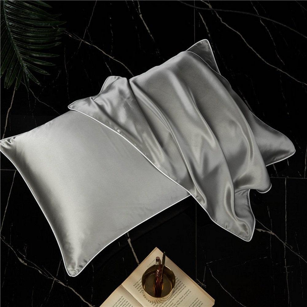Grey Mulberry Silk Pillowcase