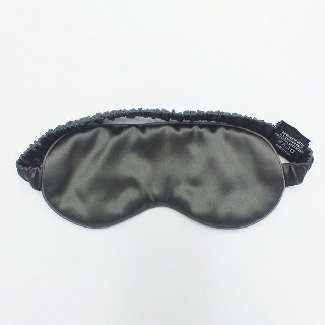 Dark Grey Silk Sleep Eye Mask