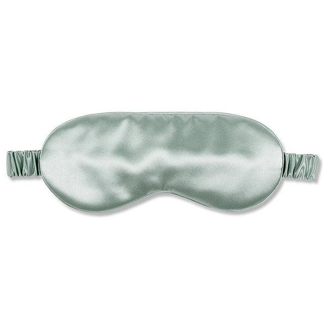 Light Green Silk Sleep Eye Mask