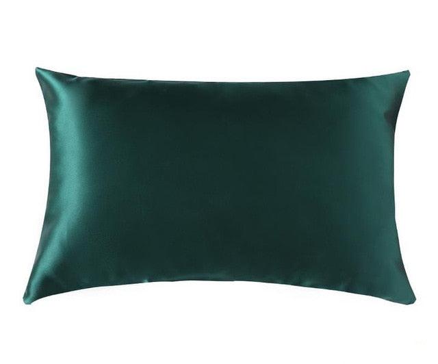 Green Silk Pillowcase With Zipper