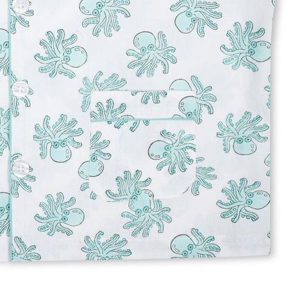 Green Octopus Children's Pyjamas
