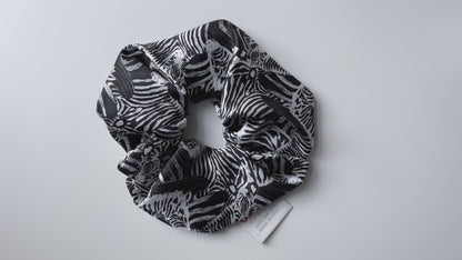 Zebra Silk Scrunchie