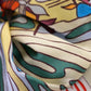 Large Silk Hair Scrunchie - Jungle Print - Detail View