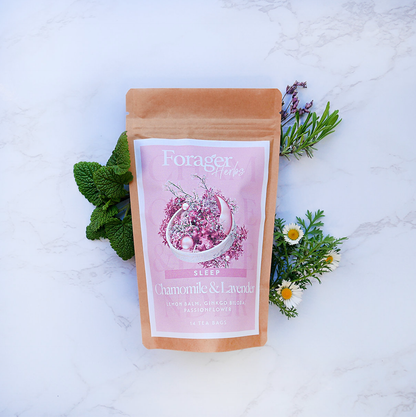 Packet of sleep tea with chamomile & lavender