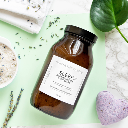Sleep Aromatherapy Bath Salts with Lavender & Chamomile - Snooze Foundry