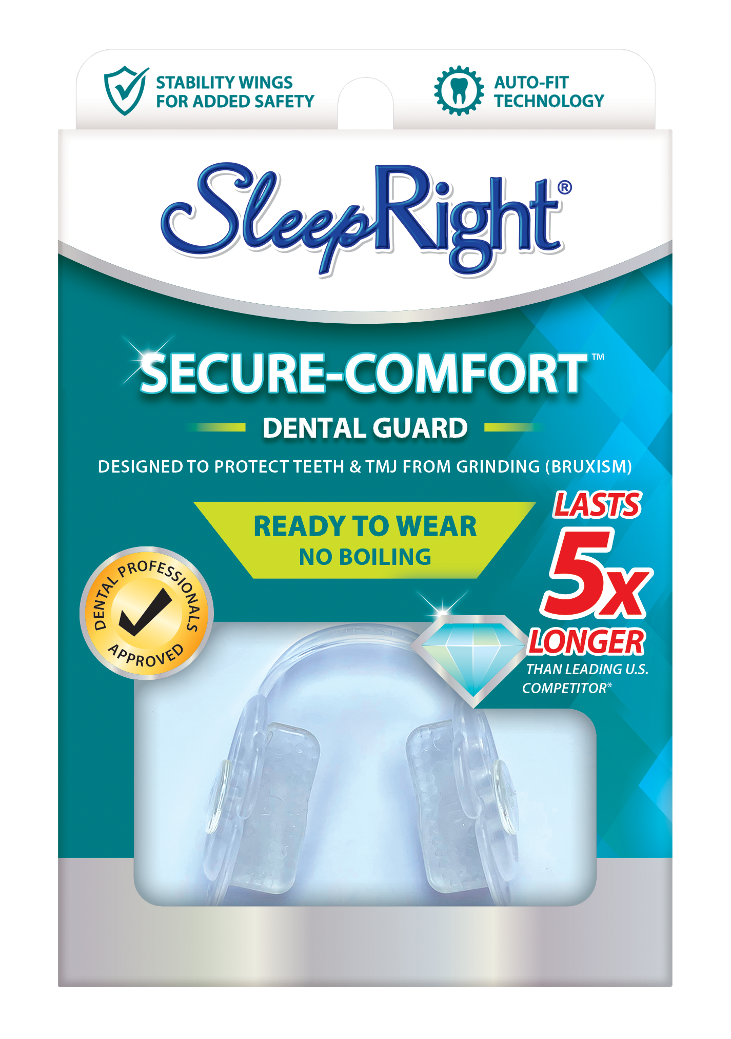 Secure Comfort Mouth Guard For Grinding Teeth At Night