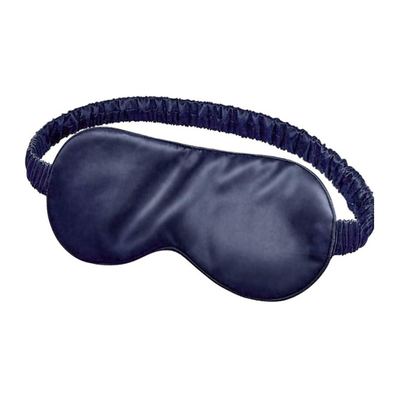 Blue mulberry silk sleep mask