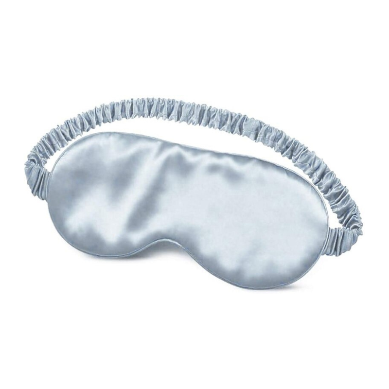 Light Blue Mulberry Silk Sleep Mask