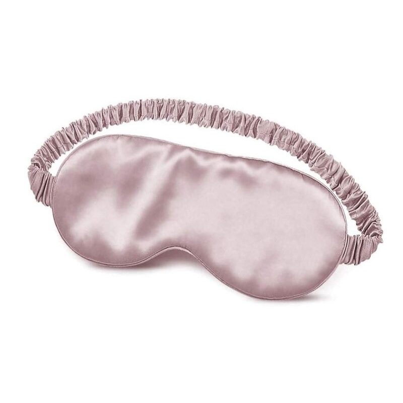 Pink mulberry silk sleep mask