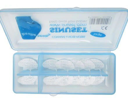 Sinuset Nasal Filters for Allergy Protection 6 Pack - Sleepright