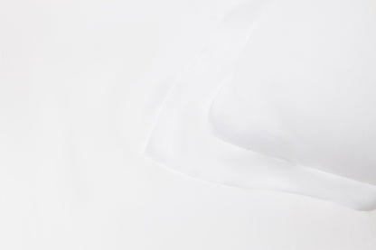 White vegan silk pillowcase