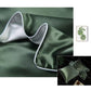Green Mulberry Silk Pillowcase Detail