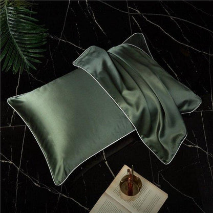 Green Mulberry Silk Pillowcase
