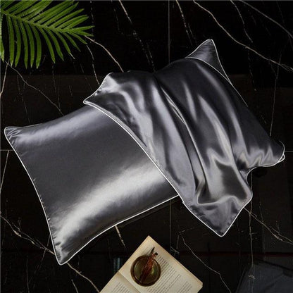 Dark Grey Mulberry Silk Pillowcase