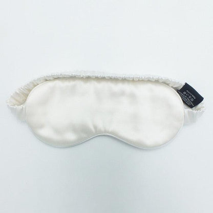 White Silk Sleep Eye Mask