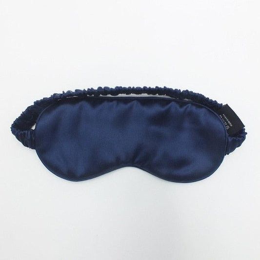 Navy Blue silk sleep eye mask